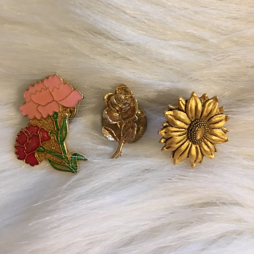 Vintage Flower Pins